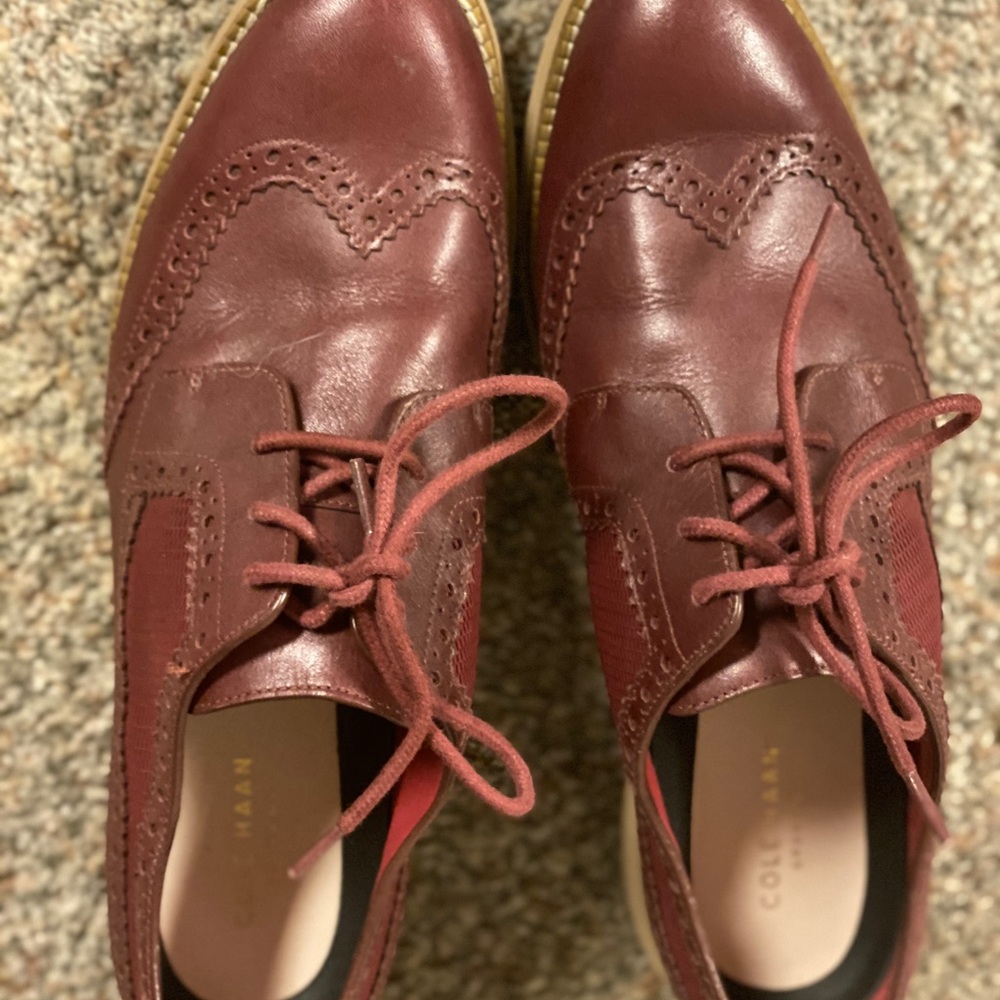Cole Haan Magenta Loafers New